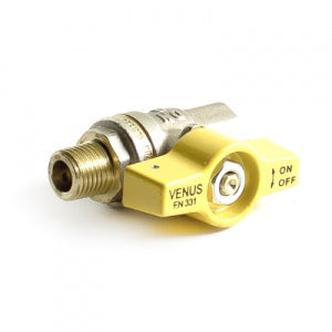 1382557: Lpg Shut Off Valve 1/4" 1x Inner +1x Outer Thread