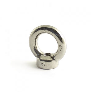 1819042: Ring Nut M8 Stainless Steel DIN  582 -Forged