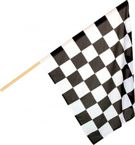 1392008: Flag Black/White Chequered 80 x 80 cm